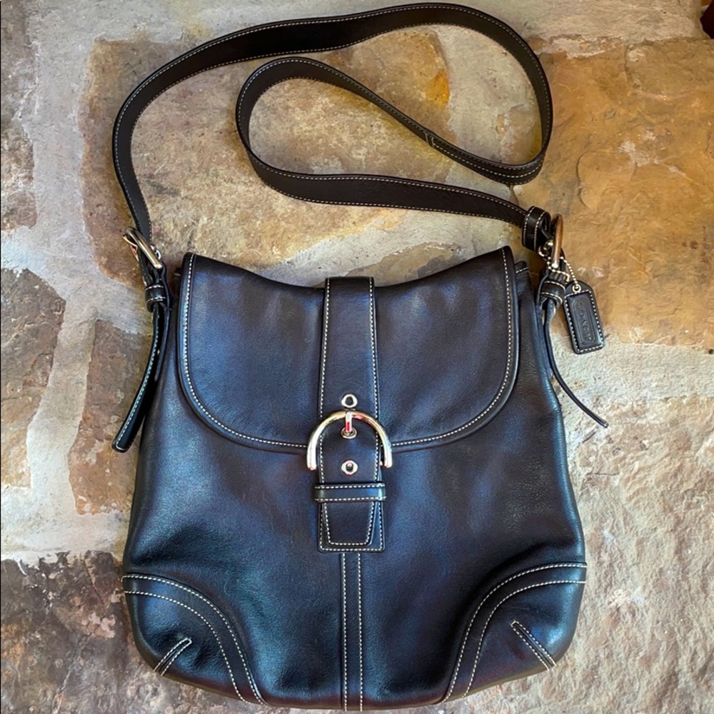 Coach genuine leather shoulder bag